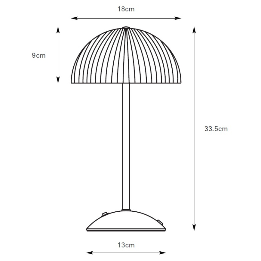 Markslöjd 109139 - Επιτραπέζιο φωτιστικό ZIN 2xG9/20W/230V γκρίζο
