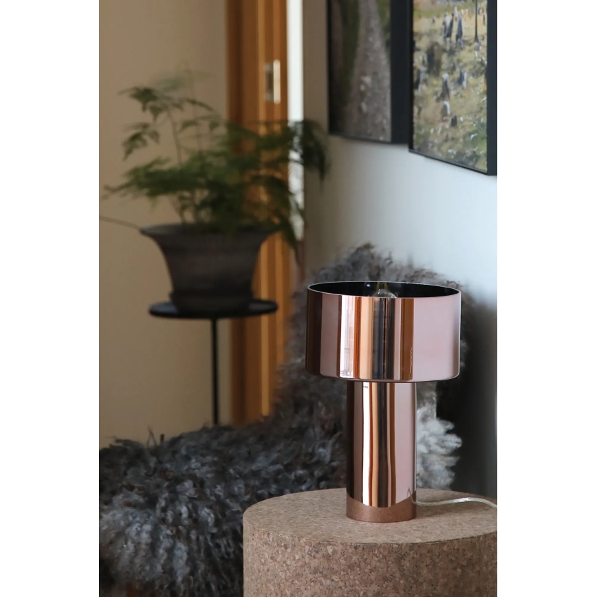 Markslöjd 109146 - Επιτραπέζιο φωτιστικό CORIN 1xE27/60W/230V ροζ χρυσό