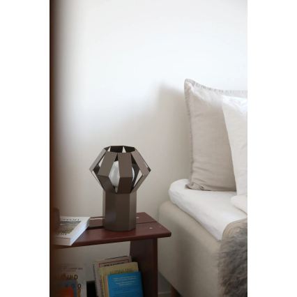 Markslöjd 109148 - Επιτραπέζιο φωτιστικό OCTA 1xE27/60W/230V καφέ