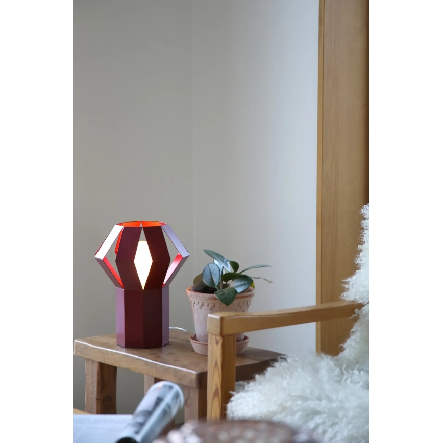Markslöjd 109150 - Επιτραπέζιο φωτιστικό OCTA 1xE27/60W/230V βυσσινί