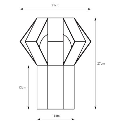 Markslöjd 109150 - Επιτραπέζιο φωτιστικό OCTA 1xE27/60W/230V βυσσινί