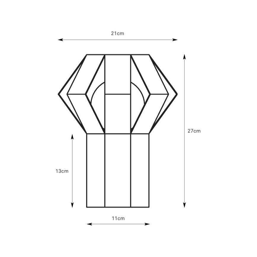 Markslöjd 109150 - Επιτραπέζιο φωτιστικό OCTA 1xE27/60W/230V βυσσινί