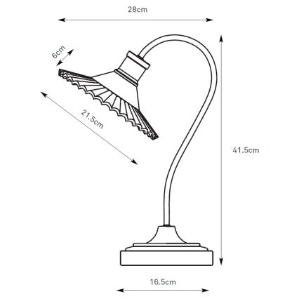Markslöjd 109151 - Επιτραπέζιο φωτιστικό NOVIA 1xE27/60W/230V μαύρο/καπνιστό γκρι