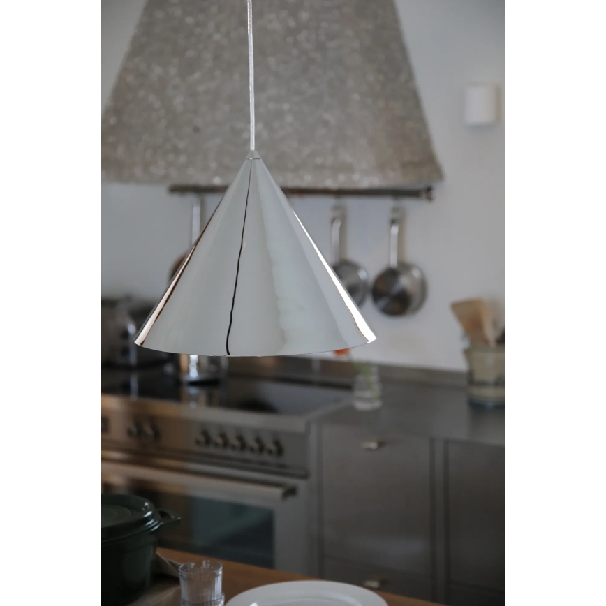 Markslöjd 109163 - Κρεμαστό φωτιστικό με καλώδιο TIP 1xE27/60W/230V διάμ. 37,5 cm γυαλιστερό χρώμιο