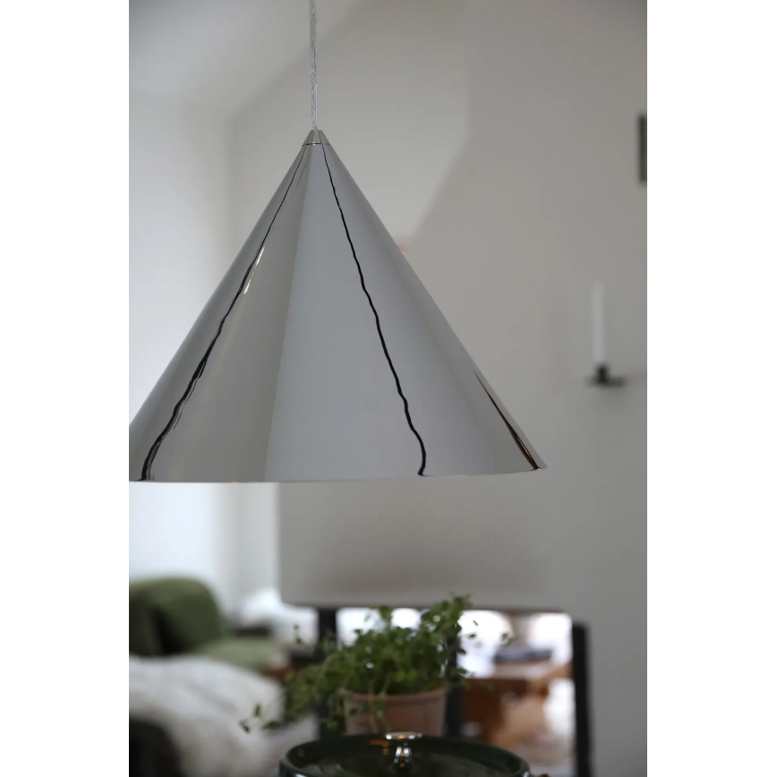 Markslöjd 109163 - Κρεμαστό φωτιστικό με καλώδιο TIP 1xE27/60W/230V διάμ. 37,5 cm γυαλιστερό χρώμιο