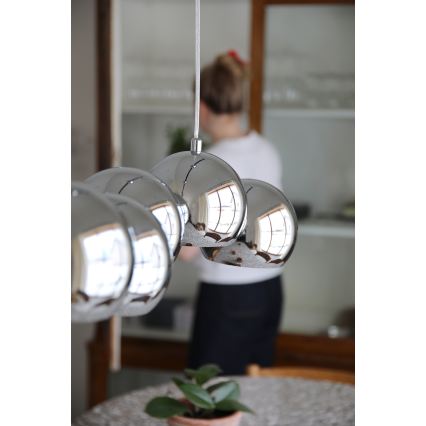 Markslöjd 109168 - Κρεμαστό φωτιστικό CUPOLO με καλώδιο 7xE14/40W/230V σε γυαλιστερό χρώμιο