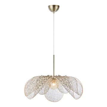 Markslöjd 109170 - Κρεμαστό φωτιστικό με καλώδιο STYRKA 1xE27/40W/230V Ø 75 εκ. μπεζ