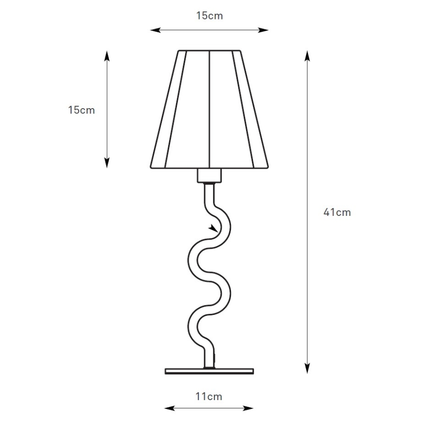 Markslöjd 109171 - Επιτραπέζιο φωτιστικό VEYA 1xE14/40W/230V λινό/μαύρο