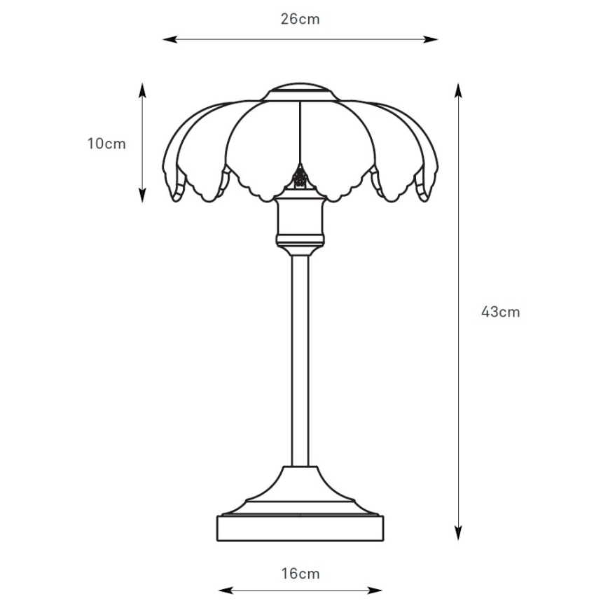 Markslöjd 109180 - Επιτραπέζιο φωτιστικό KURAGE 1xE27/60W/230V ορείχαλκος/καπνιστό μπεζ