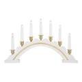 Markslöjd 700446 - Χριστουγεννιάτικο κηροπήγιο CELINE 7xE10/3W/230V λευκό