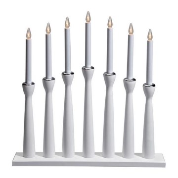 Markslöjd 702232 - Χριστουγεννιάτικο κηροπήγιο MASESKÄR 7xE10/3W/230V λευκό