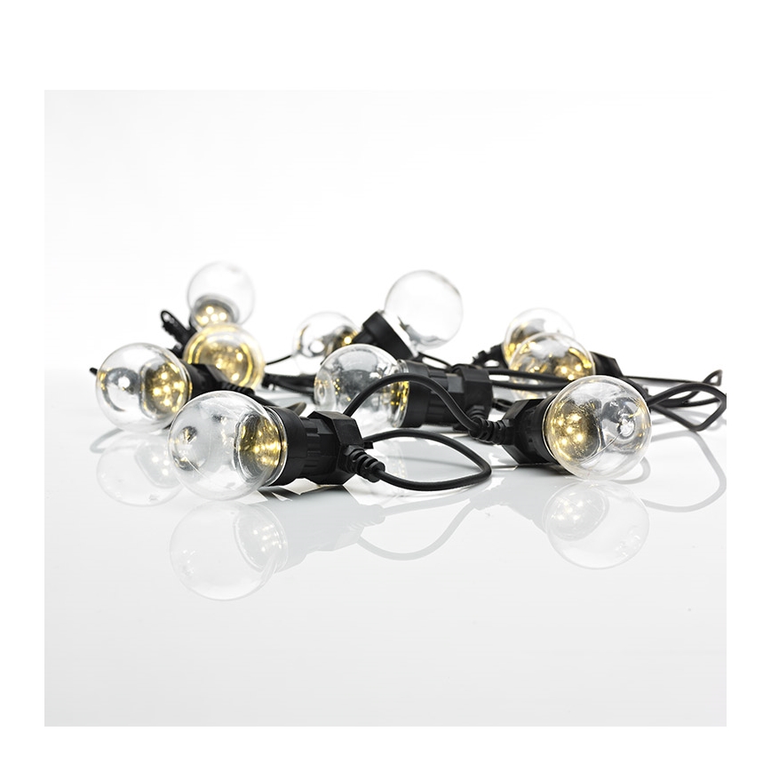 Markslöjd 703181 - LED Χριστουγεννιάτικα εξωτερικά λαμπάκια DAKKE 10xLED 7,5m IP44 ζεστό λευκό