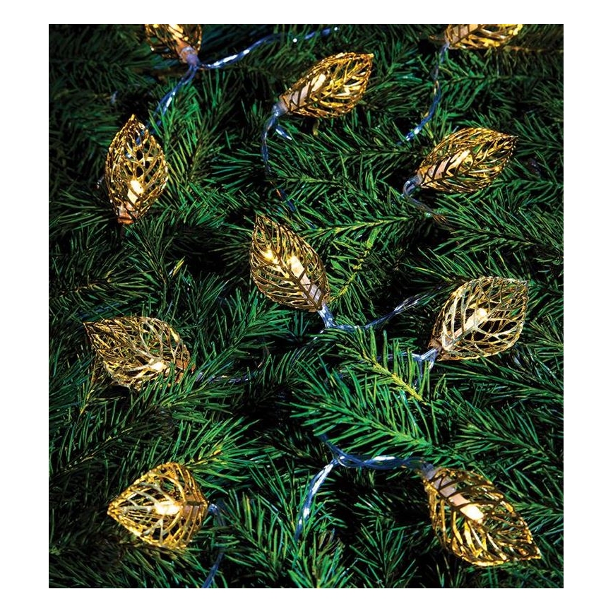 Markslöjd 703859 - Διακοσμητικά λαμπάκια LED LEAF LED/3xAA 1,85m θερμό λευκό