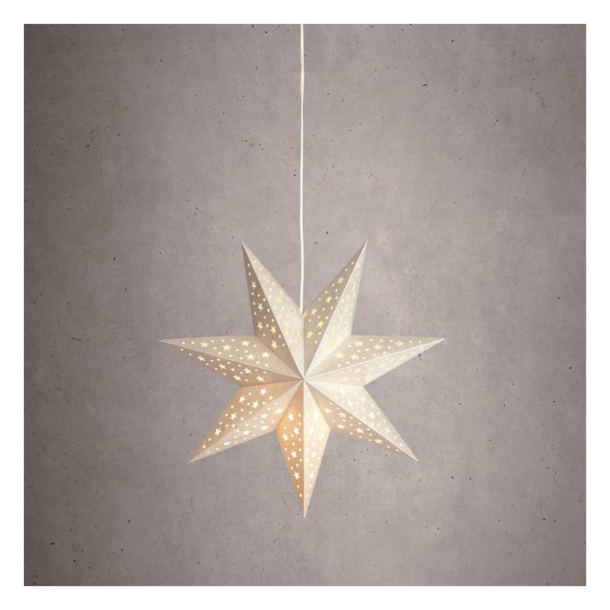 Markslöjd 704416 - Χριστουγεννιάτικη διακόσμηση SOLVALLA 1xE14/25W/230V ασήμι 45 cm