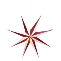 Markslöjd 704523 - Χριστουγεννιάτικη διακόσμηση ALVA 1xE14/25W/230V κόκκινο/λευκό 75 cm
