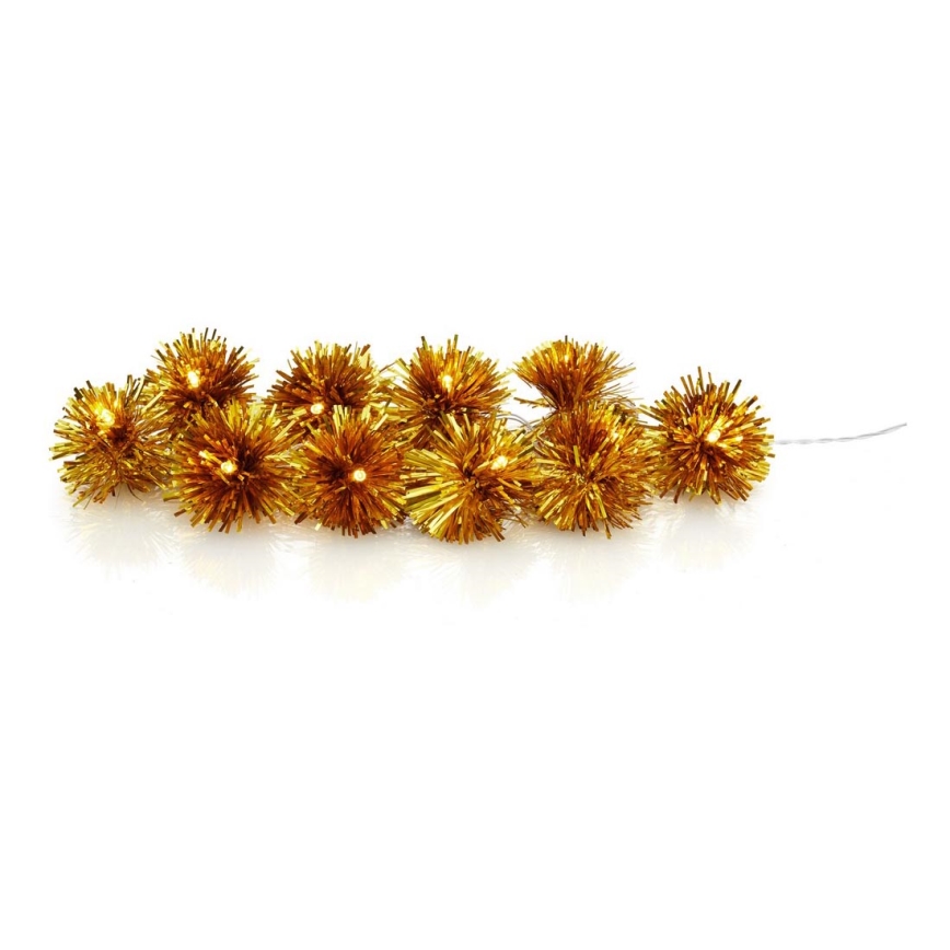 Markslöjd 704775 - Χριστουγεννιάτικα λαμπάκια LED POMPOM 10xLED/2xAA 2,75m