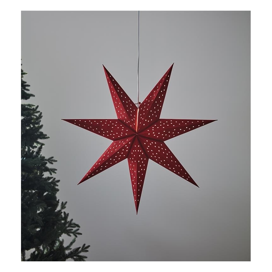 Markslöjd 704902 - Χριστουγεννιάτικη διακόσμηση CLARA 1xE14/6W/230V 75 cm κόκκινο