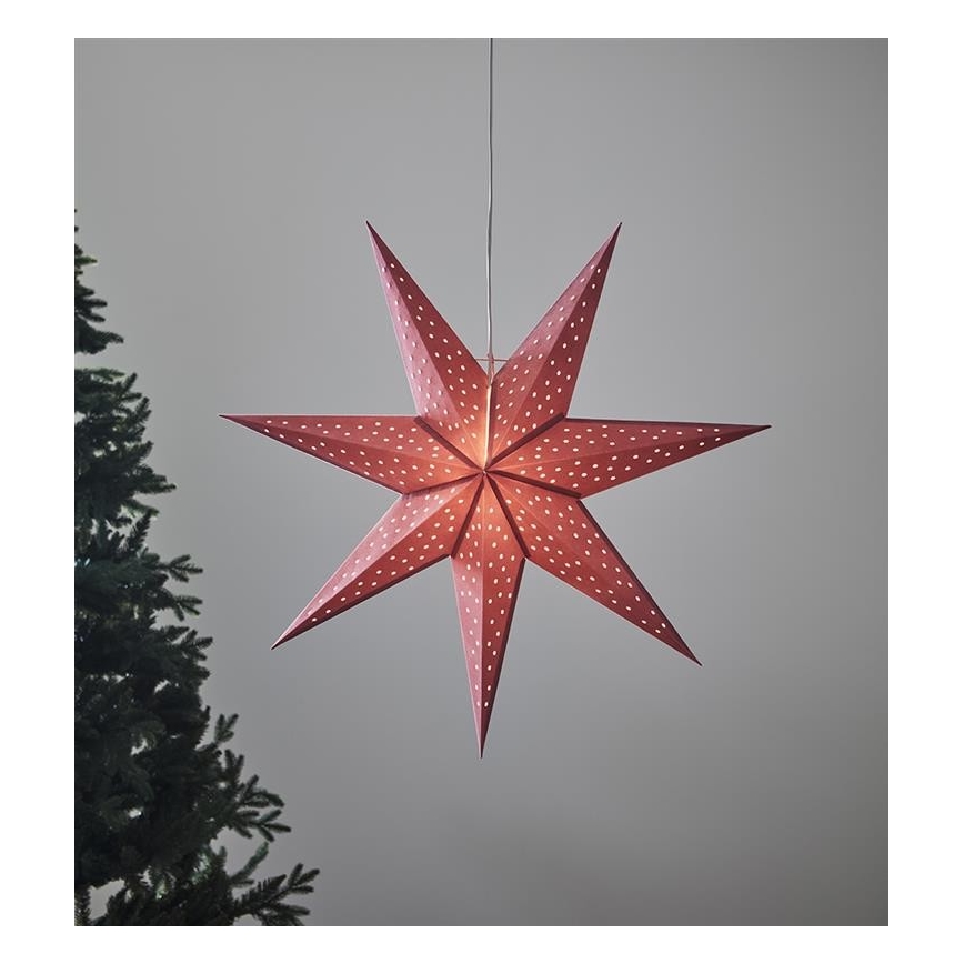 Markslöjd 704904 - Χριστουγεννιάτικη διακόσμηση CLARA 1xE14/6W/230V 75 cm ροζ
