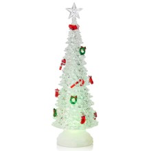 Markslöjd 705014 - Χριστουγεννιάτικη διακόσμηση LED HAGABERG 20xLED/0,5W/3xAAA ασήμι