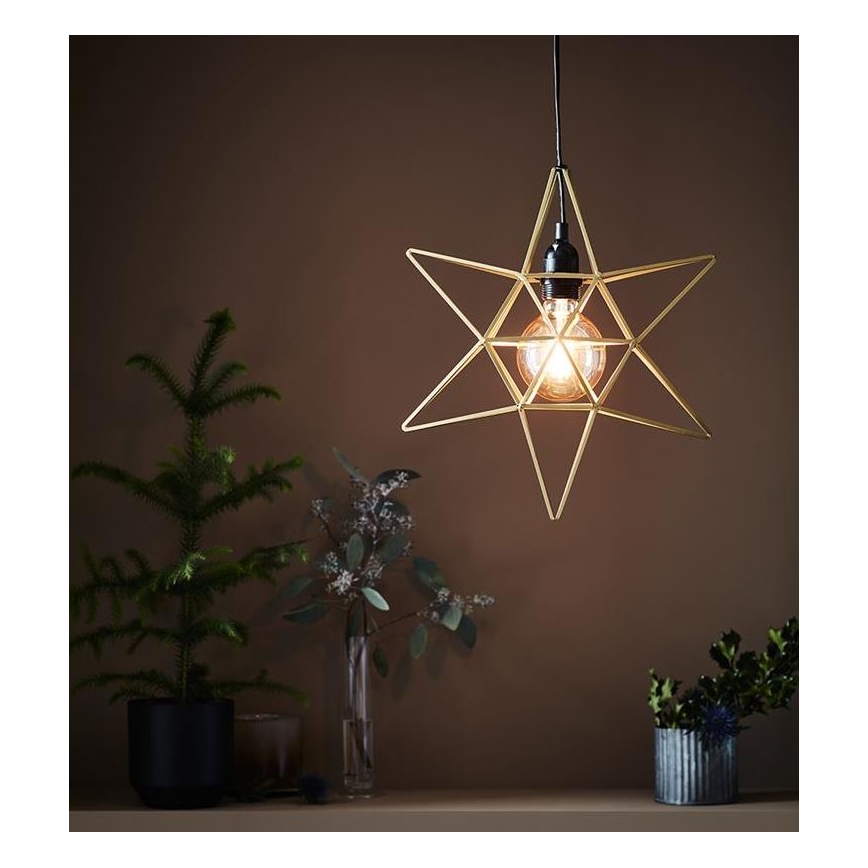 Markslöjd 705298 - Χριστουγεννιάτικη διακόσμηση CONTOUR 1xE27/40W/230V χρυσαφί