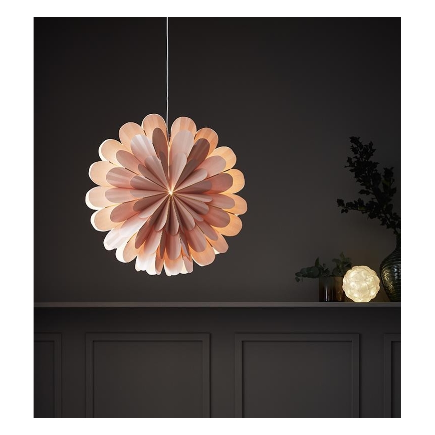 Markslöjd 705307 - Χριστουγεννιάτικη διακόσμηση MARIGOLD 1xE14/25W/230V 60 cm ροζ