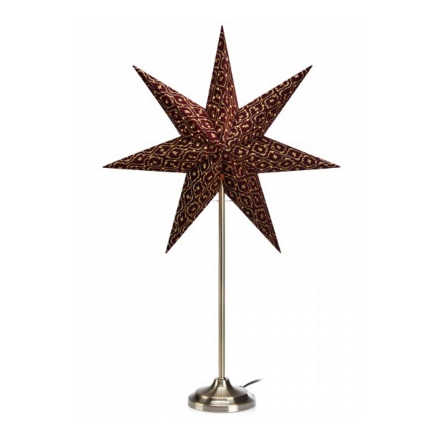 Markslöjd 705313 - Χριστουγεννιάτικo διακοσμητικό BAROQUE 1xE14/25W/230V 65 cm μπορντώ