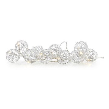 Markslöjd 705442 - Διακοσμητική γιρλάντα LED ZOO 10xLED/2xAA 1,6m θερμό λευκό