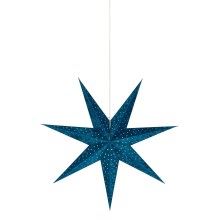 Markslöjd 705487 - Χριστουγεννιάτικη διακόσμηση VELOURS 1xE14/6W/230V 75 cm μπλε