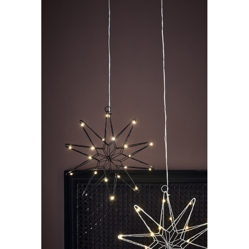 Markslöjd 705749 - LED Χριστουγεννιάτικη διακόσμηση GLEAM LED/0,6W/3xAA μαύρο
