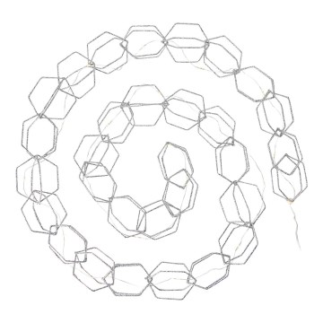 Markslöjd 705753 - Διακοσμητική φωτεινή αλυσίδα LED SERVE LED/3xAA 1,9m ασημί