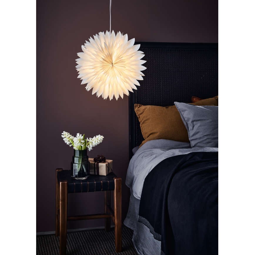 Markslöjd 705843 -  Χριστουγεννιάτικο διακοσμητικό SOLINA 1xE14/25W/230V διάμετρος 45 cm λευκό