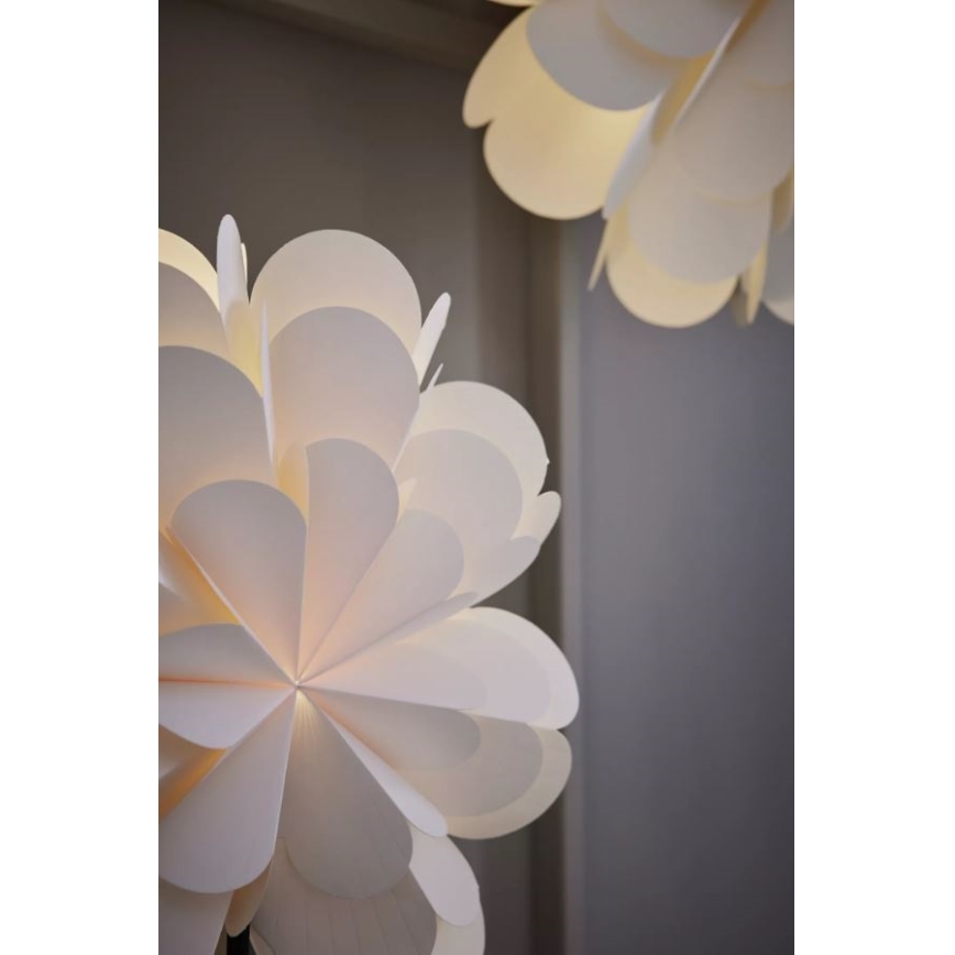 Markslöjd 705946 - Χριστουγεννιάτικο διακοσμητικό MARAVILLA 1xE14/25W/230V 68 cm λευκό/μαύρο