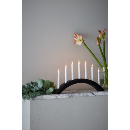 Markslöjd 705956 - Χριστουγεννιάτικο κηροπήγιο AVENTO 7xE10/3W/230V μαύρο