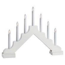 Markslöjd 706051 - Χριστουγεννιάτικο κερί LED EVELIN 7xLED/3W/230V λευκό