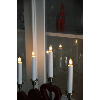 Markslöjd 706211 - Χριστουγεννιάτικο κηροπήγιο ENEBY 5xE10/3W/230V κόκκινο/ορείχαλκος