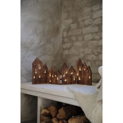 Markslöjd 706212 - Χριστουγεννιάτικη διακόσμηση LED VIEW LED/0,9W/230V πεύκο/καφέ