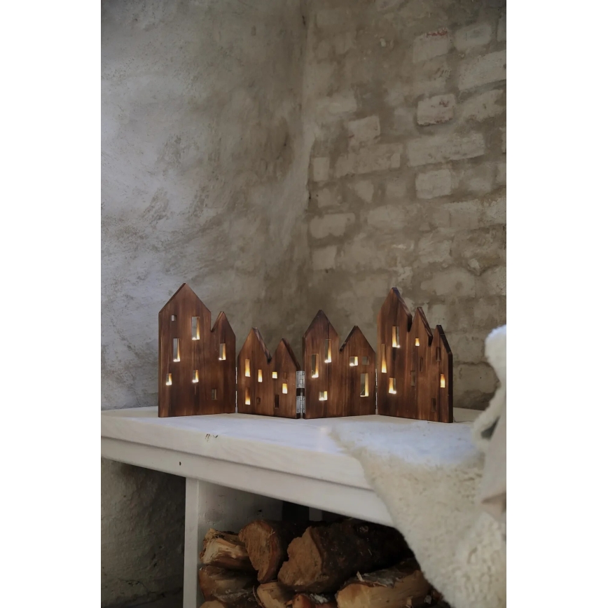 Markslöjd 706212 - Χριστουγεννιάτικη διακόσμηση LED VIEW LED/0,9W/230V πεύκο/καφέ