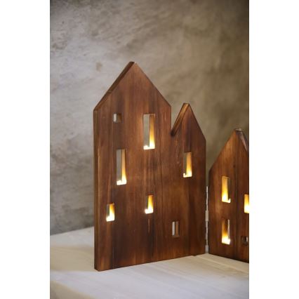 Markslöjd 706212 - Χριστουγεννιάτικη διακόσμηση LED VIEW LED/0,9W/230V πεύκο/καφέ