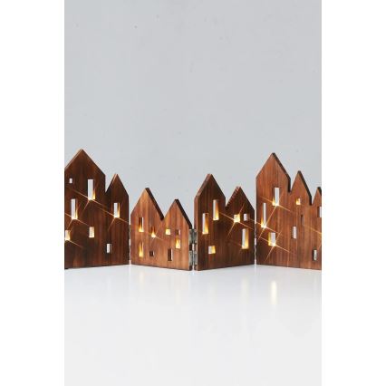 Markslöjd 706212 - Χριστουγεννιάτικη διακόσμηση LED VIEW LED/0,9W/230V πεύκο/καφέ