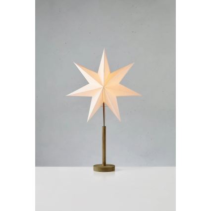 Markslöjd 706214 - Χριστουγεννιάτικη διακόσμηση SPERANZA 1xE14/6W/230V διάμ. 45 cm πεύκο/κρεμ