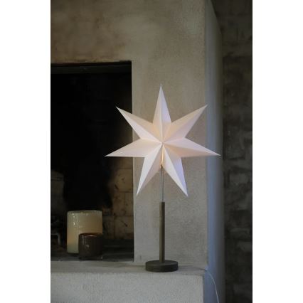 Markslöjd 706214 - Χριστουγεννιάτικη διακόσμηση SPERANZA 1xE14/6W/230V διάμ. 45 cm πεύκο/κρεμ