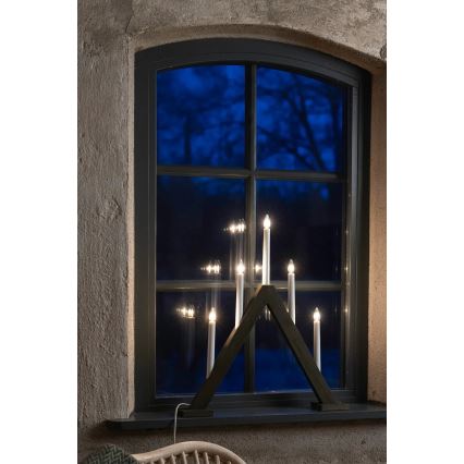 Markslöjd 706224 - Χριστουγεννιάτικο κηροπήγιο ARIELE 5xE10/3W/230V πεύκο/καφέ