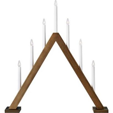 Markslöjd 706226 - Χριστουγεννιάτικο κηροπήγιο ARIELE 7xE10/3W/230V ξύλο/λευκό
