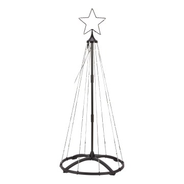 Markslöjd 706328 - LED υπαίθρια χριστουγεννιάτικη διακόσμηση ABETO 90xLED/2,7W/230V 1,2m IP44 μαύρη