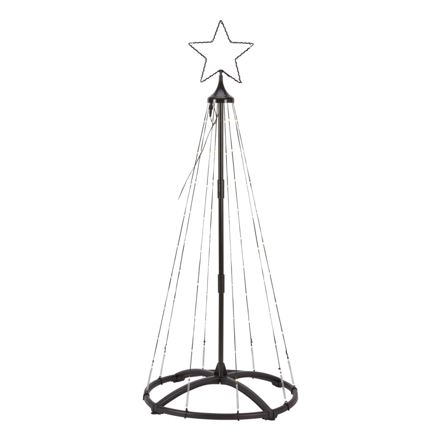 Markslöjd 706328 - LED υπαίθρια χριστουγεννιάτικη διακόσμηση ABETO 90xLED/2,7W/230V 1,2m IP44 μαύρη