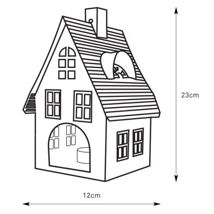 Markslöjd 706366 - LED Χριστουγεννιάτικο διακοσμητικό LUTON LED/0,1W/1xCR2032 λευκό/μαύρο