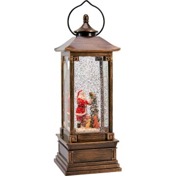 Markslöjd 706445 - LED χριστουγεννιάτικη διακόσμηση NOEL LED/0,5W/3xAA φανάρι μπρονζέ