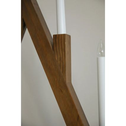 Markslöjd 706471 - Χριστουγεννιάτικο κηροπήγιο BJURFORS 5xE10/3W/230V πεύκο/καφέ