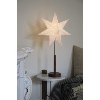 Markslöjd 706493 - LED επαναφορτιζόμενο χριστουγεννιάτικο διακοσμητικό NOELLA LED/0,5W/3,7V 2000 mAh καφέ/λευκό