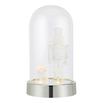 Markslöjd 706526 - LED Χριστουγεννιάτικο διακοσμητικό ISLA LED/0,12W/3xAA γυαλιστερό χρώμιο/καρυοθραύστης